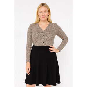 SAM FASHION Black Skater Skirt Women's Size Large